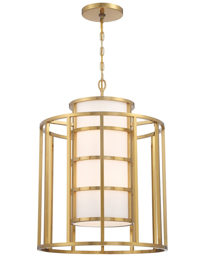 Shop Crystorama Brian Patrick Flynn For  Hulton 6-light Luxe Gold Chandelier In Metallic