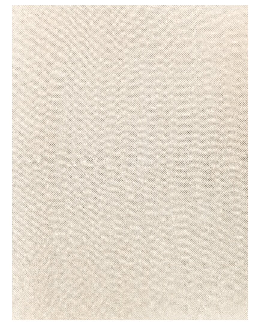 Exquisite Rugs Pearl Hand-loomed Bamboo Silk & Cotton Ivory Area Rug