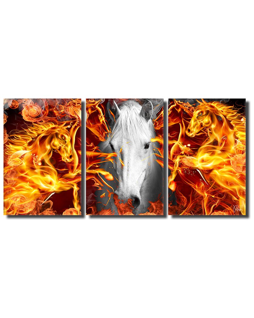 Ready2hangart Equestrian Saddle Ink Psiii Canvas Wall Art By Tristan Scott