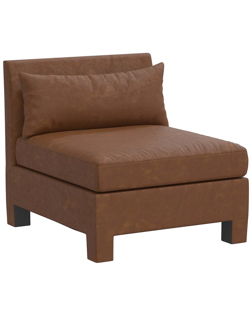 Skyline Furniture Armless Chair In Brown