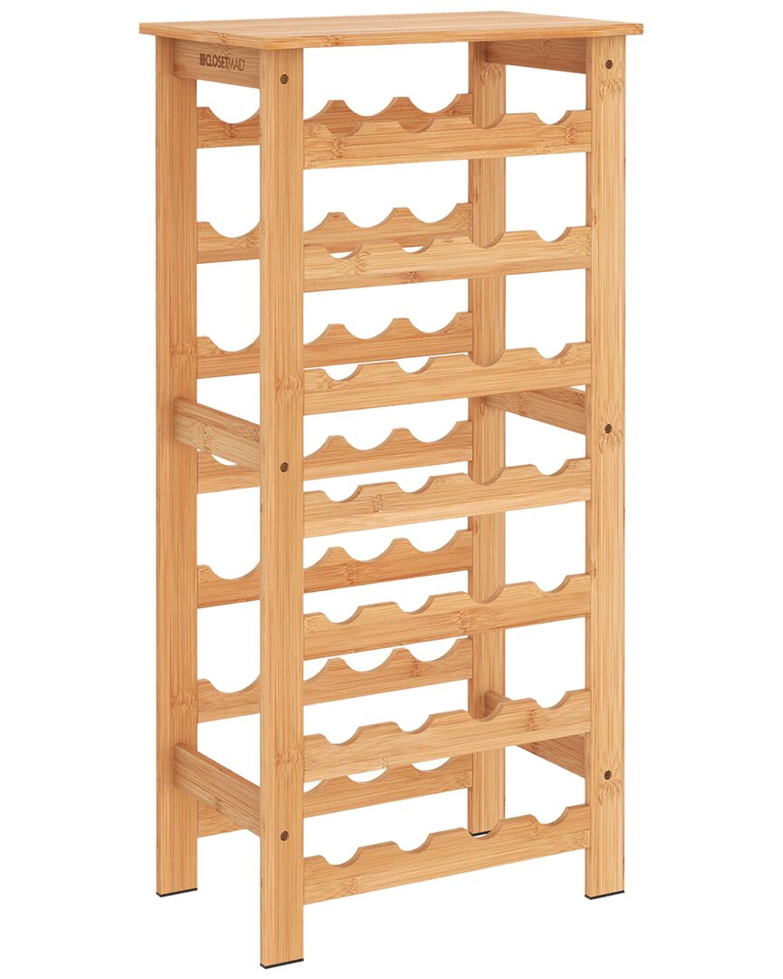 Closetmaid Bamboo 28-bottle Wine Rack In Brown