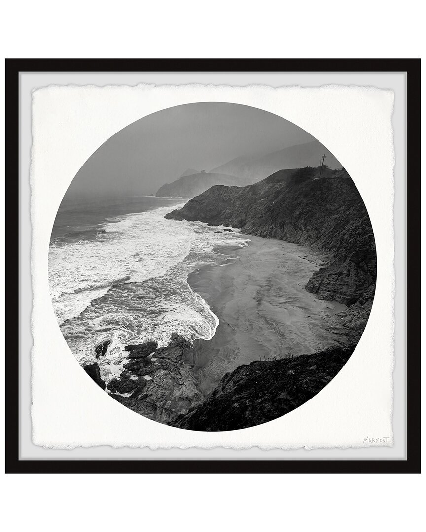 Marmont Hill Big Ocean Waves Framed Print In Multicolor