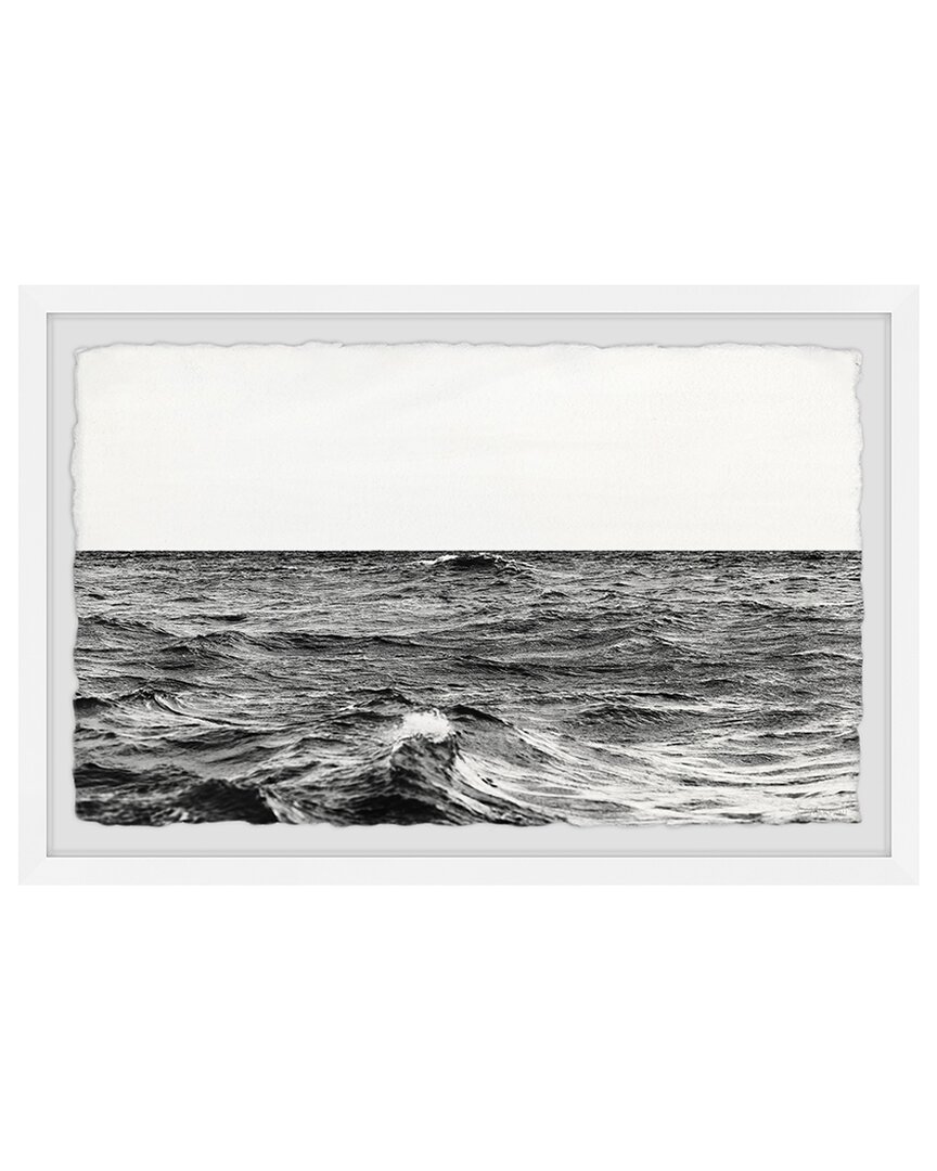 Marmont Hill Ocean Storm Brewing Framed Print Wall Art In Multicolor