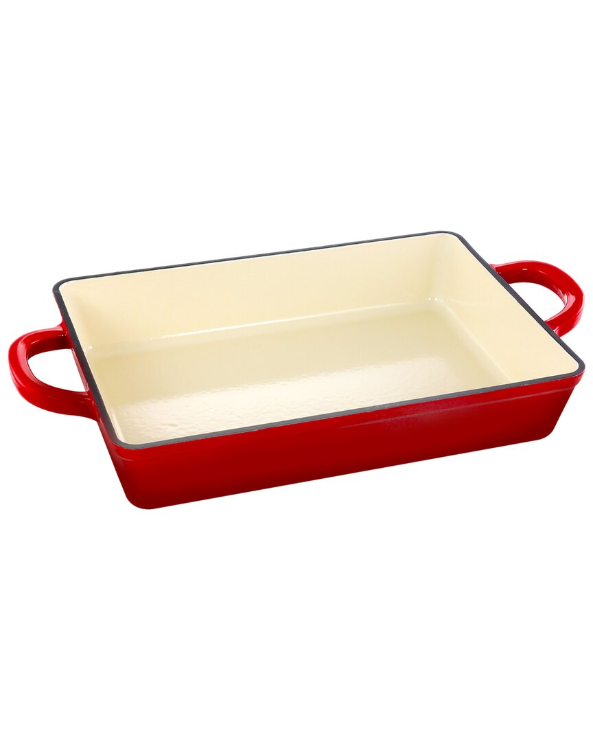 Crock-pot Crockpot Artisan 13in Enameled Cast Iron Lasagna Pan In Red