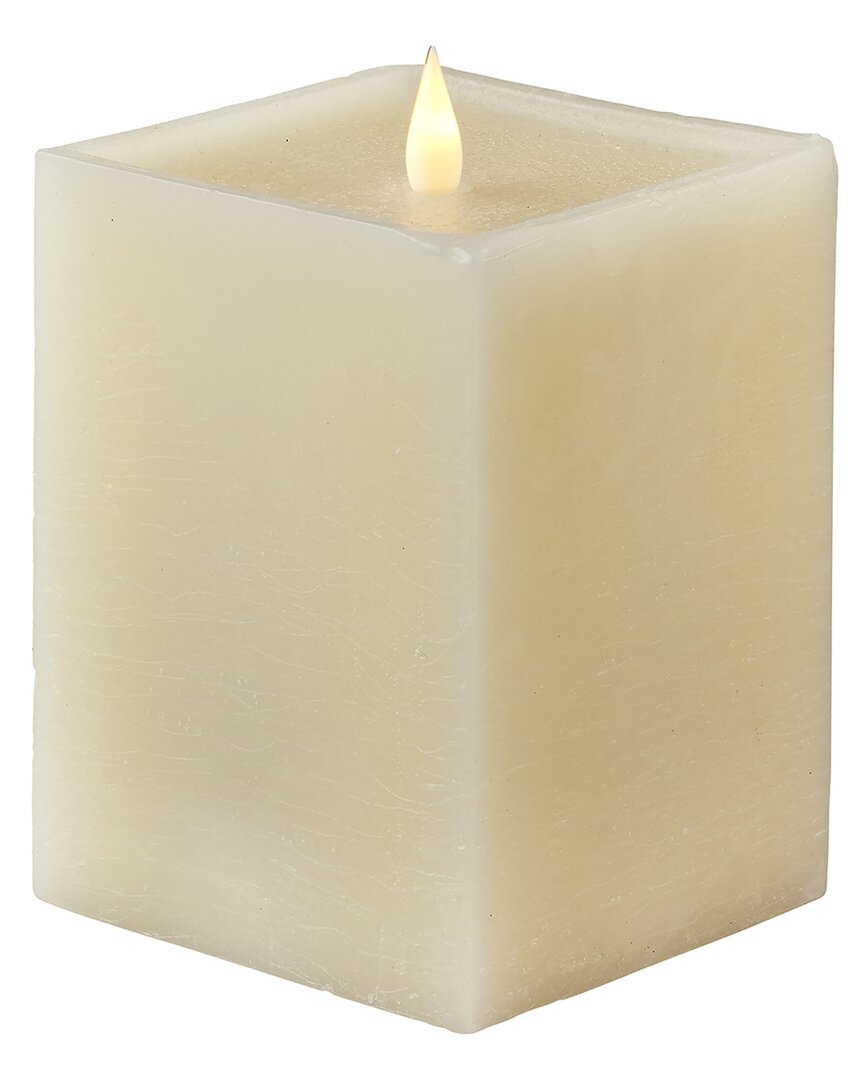 Shop Seasonal Llc Classic Motion Flameless Square Candle In White