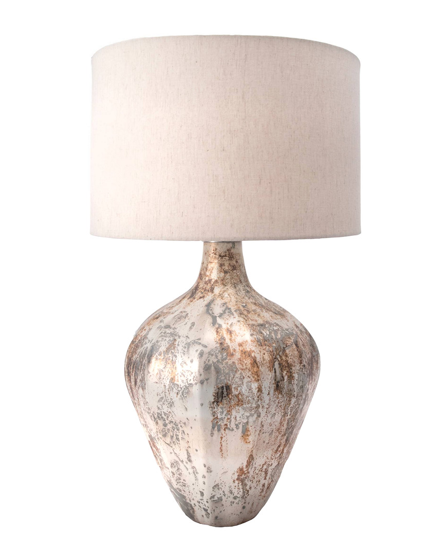 Nuloom 30in Kiyana Glass Vase Cotton Shade Table Lamp