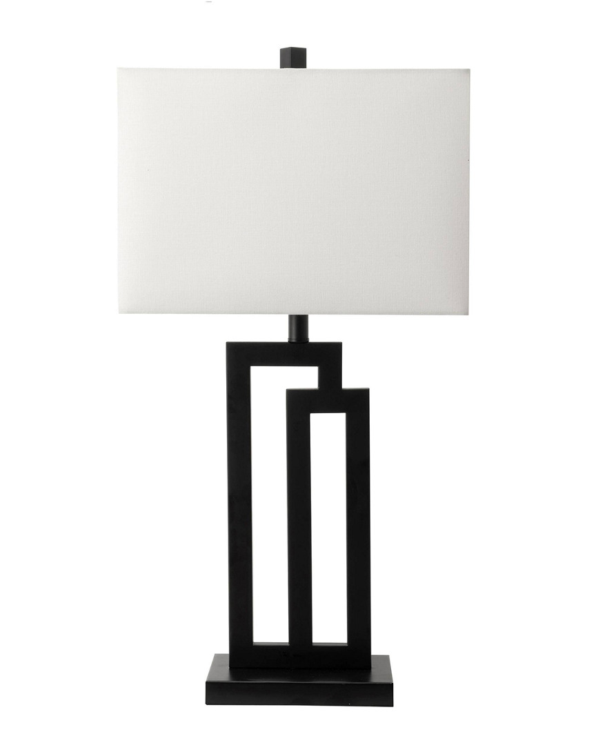 Nuloom 32in Sara Metal Modern Tripod Linen Shade Table Lamp