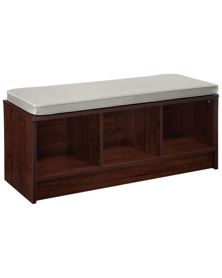 Closetmaid 3-cube Bench With Cushion In Red