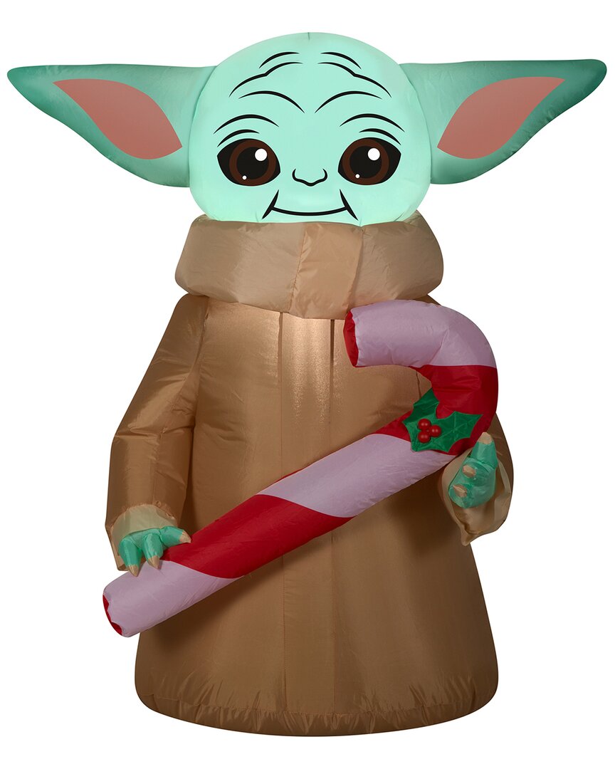 National Tree Company 3.5ft Inflatable Baby Yoda In Green