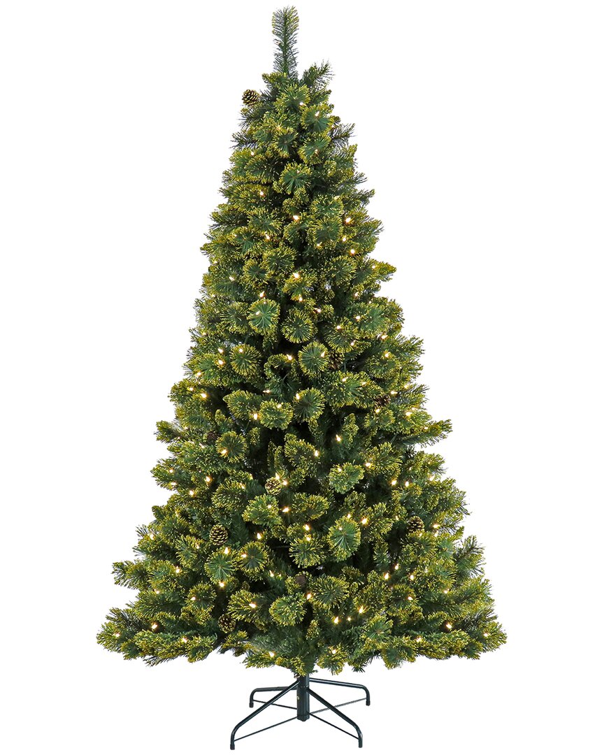 National Tree Company 7ft Pre-lit Maine Pine Tree With Led Lights In Green