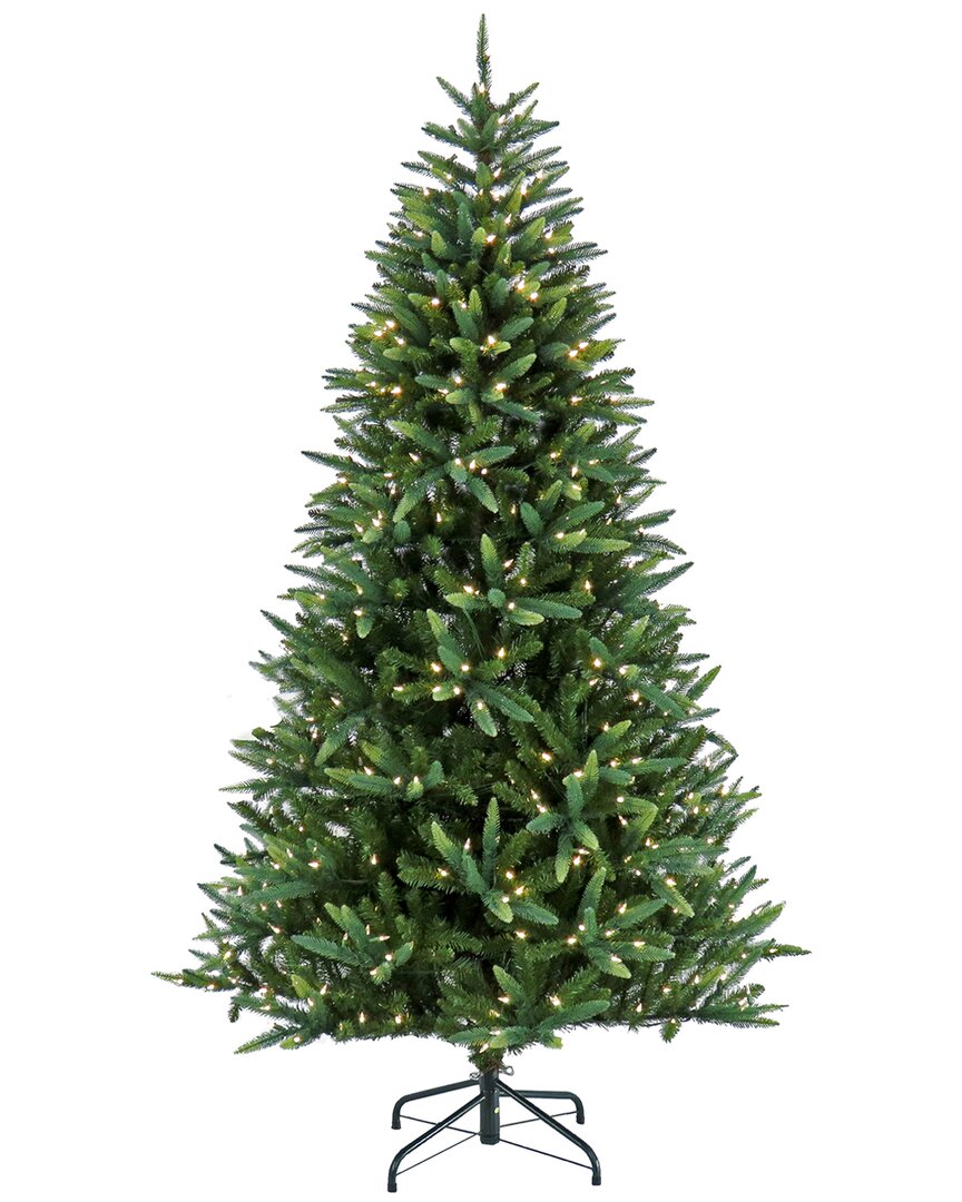 National Tree Company 7.5ft Pre-lit Spada Pine Tree With Led Lights In Green