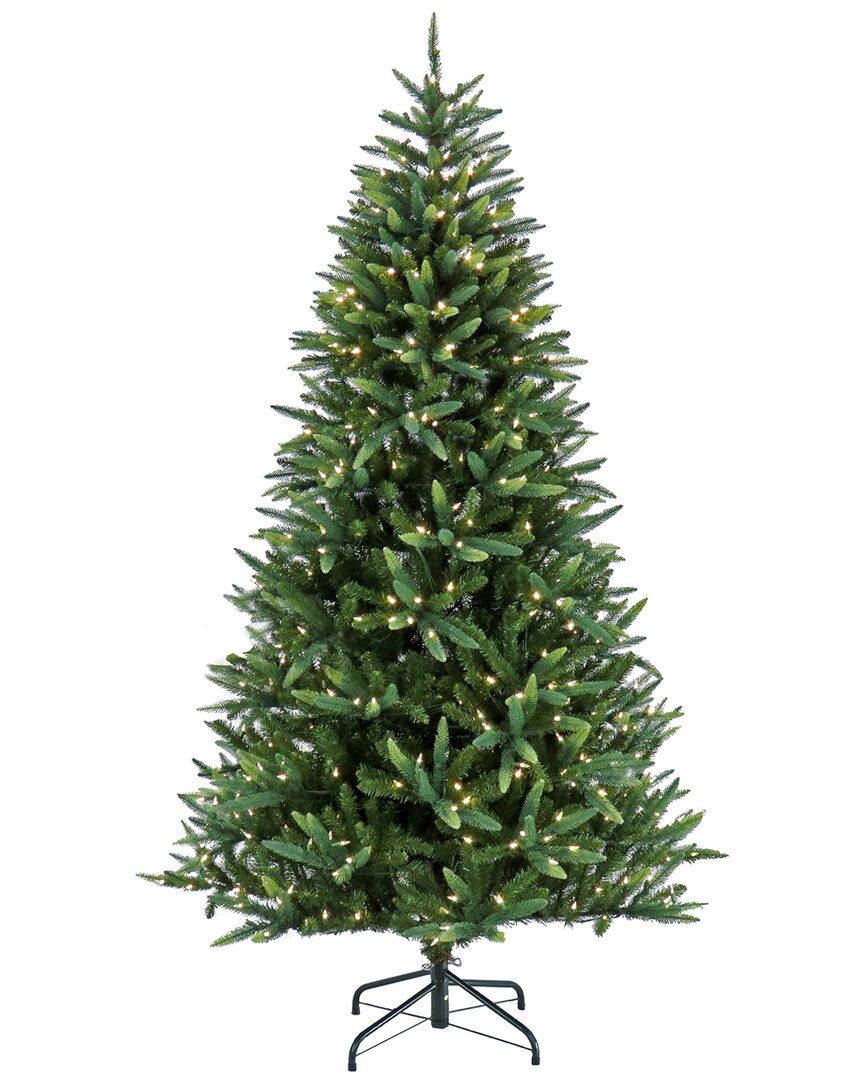 National Tree Company 7.5ft Pre-lit Spada Pine Tree With Led Lights In Green
