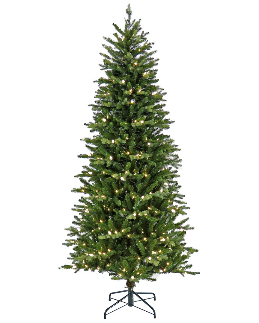 National Tree Company 7.5ft Pre-lit Wallace Pine Tree With Led Lights In Green