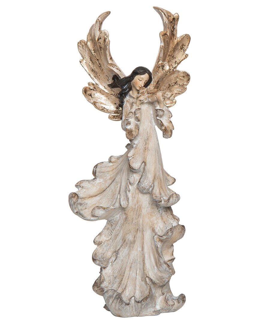 Transpac Resin 14.25in Multicolored Christmas Majestic Angel Decor
