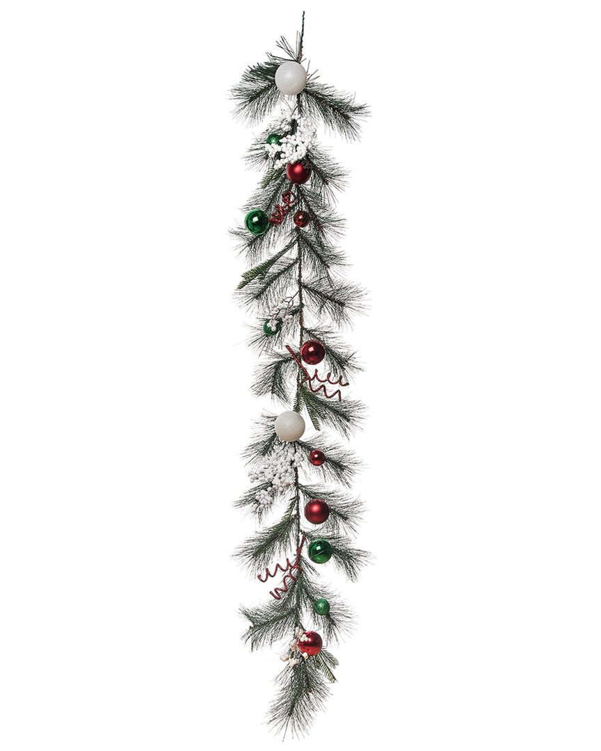 Transpac Artificial 60in Multicolored Christmas Bright Ornament Garland