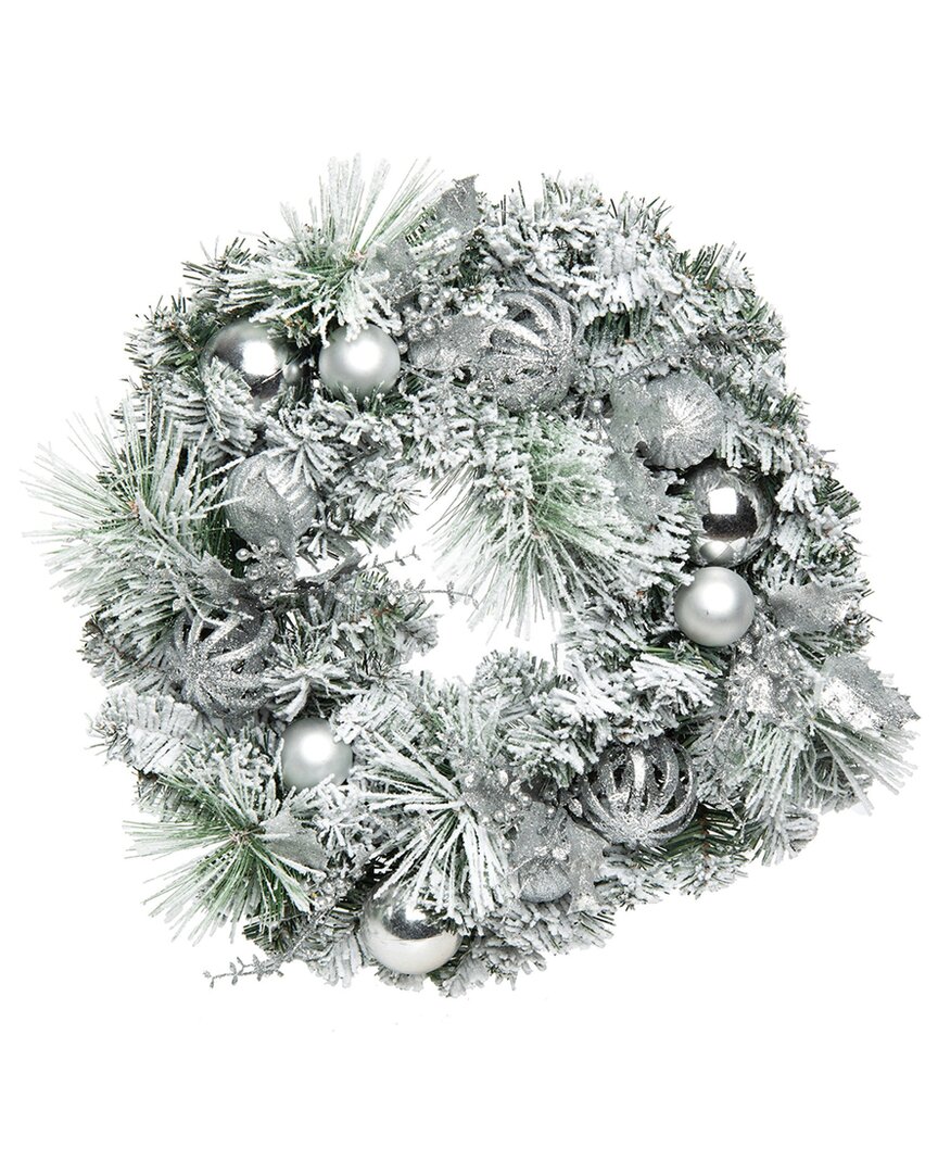 Transpac Artificial 24in Multicolored Christmas Holiday Wreath