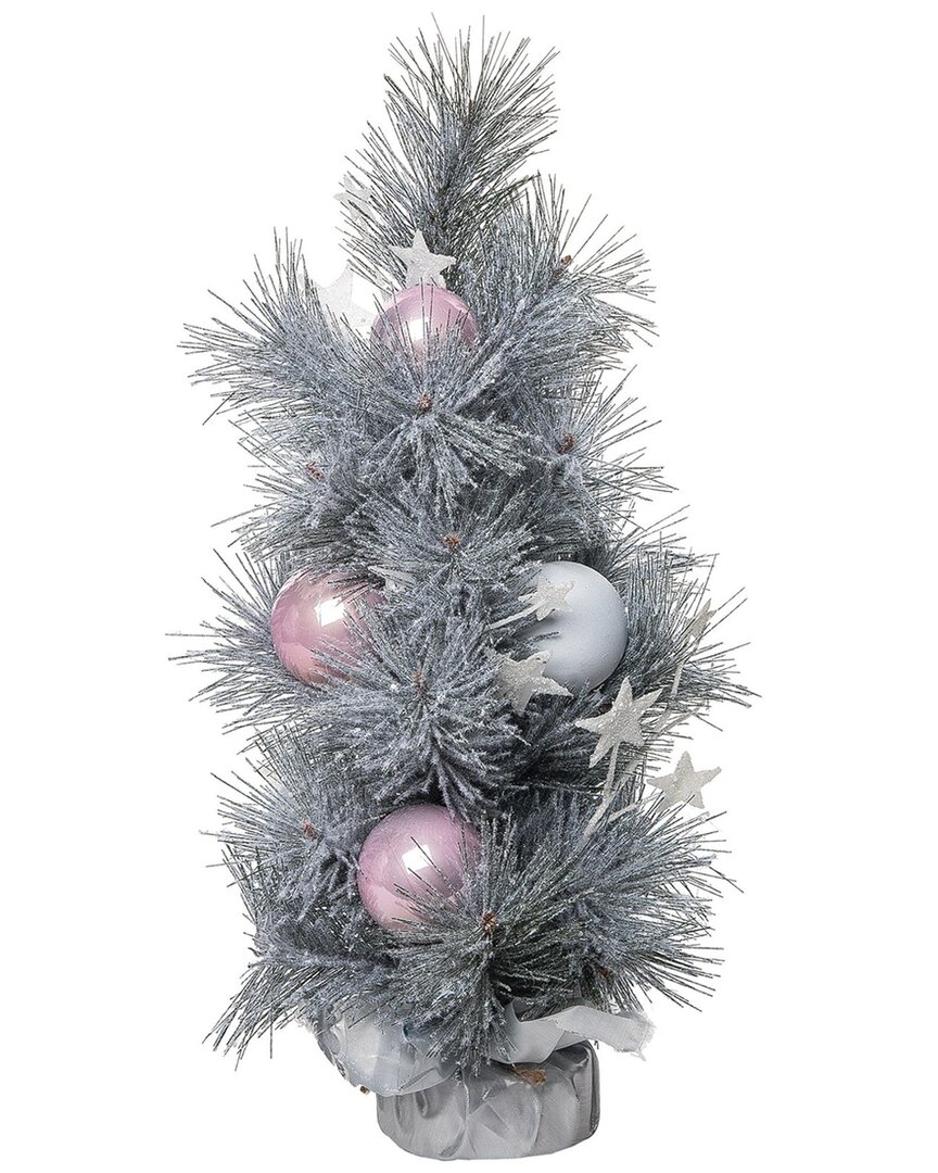 Transpac Artificial 18in Multicolored Christmas Whimsical Winter Tree