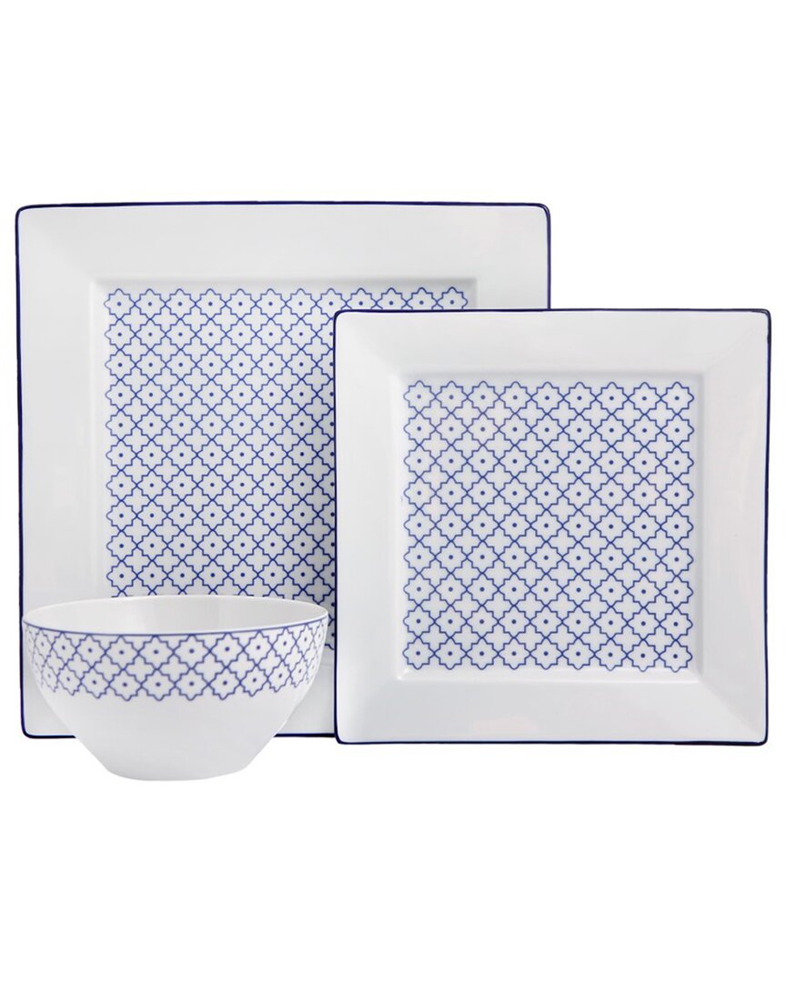 Porland Blue Passion 3-piece Place Setting Set