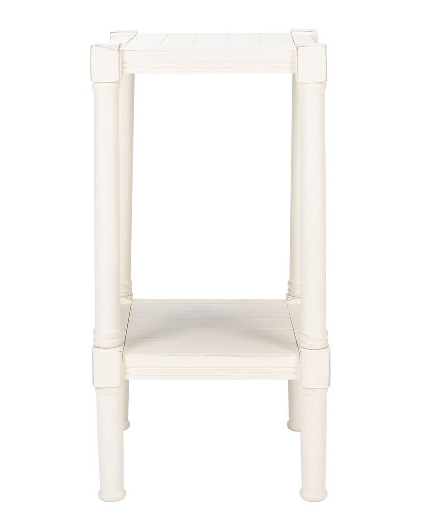 Safavieh Couture Rafiki Square Accent Table In White
