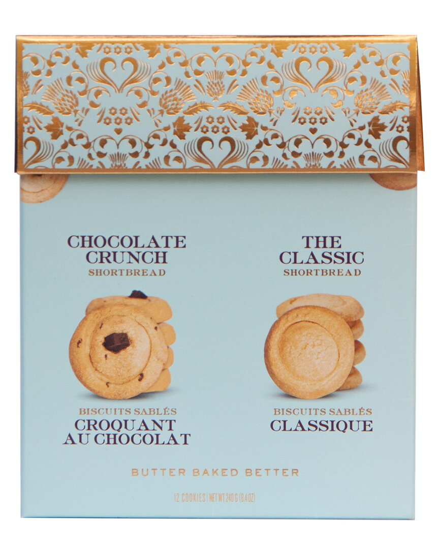 Mary Macleod's Shortbread Gift Box With 2 Flavors In Blue