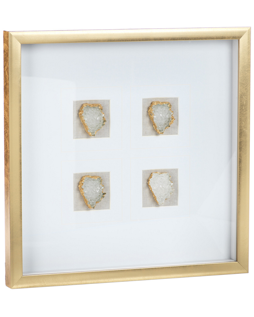 Zodax Muzo Gold Framed Crystal Wall Decor