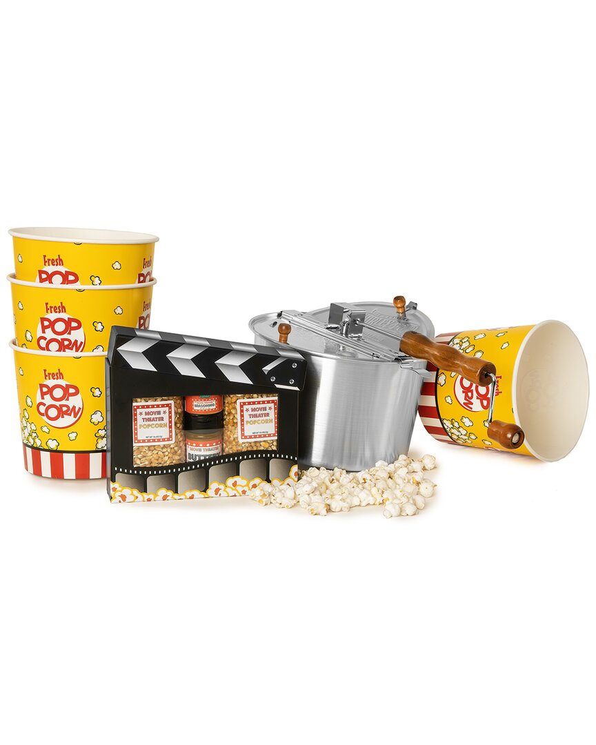 Whirley Pop Wabash Valley Farms, Inc Movie Night Ready Clapboard Popcorn Gift Set