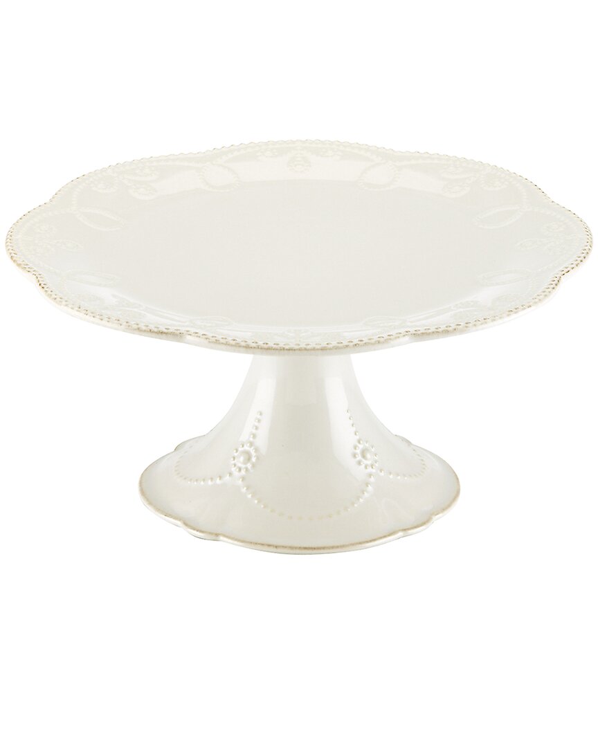 Lenox French Perle Pedestal Cake Plate