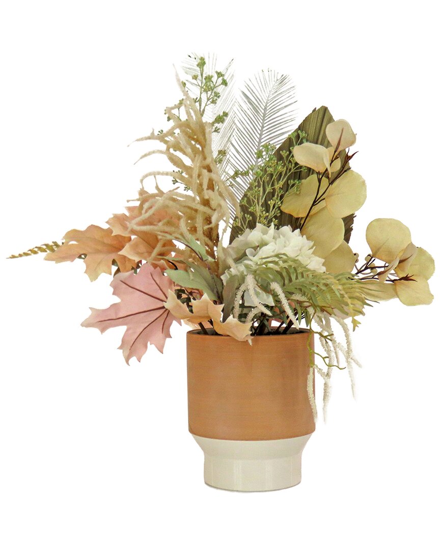 National Tree Company 32in Potted Fan Palm Assortment In White