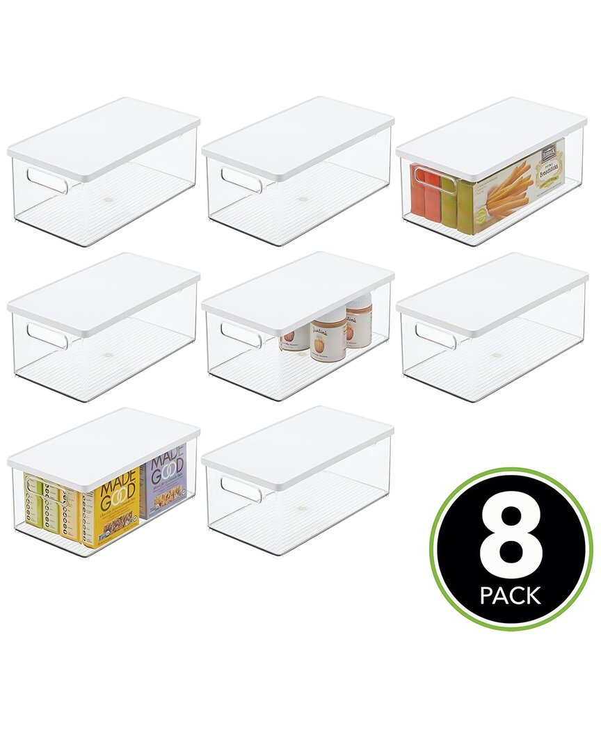 M DESIGN M DESIGN SET OF 8 STORAGE BIN WITH LID & HANDLES 