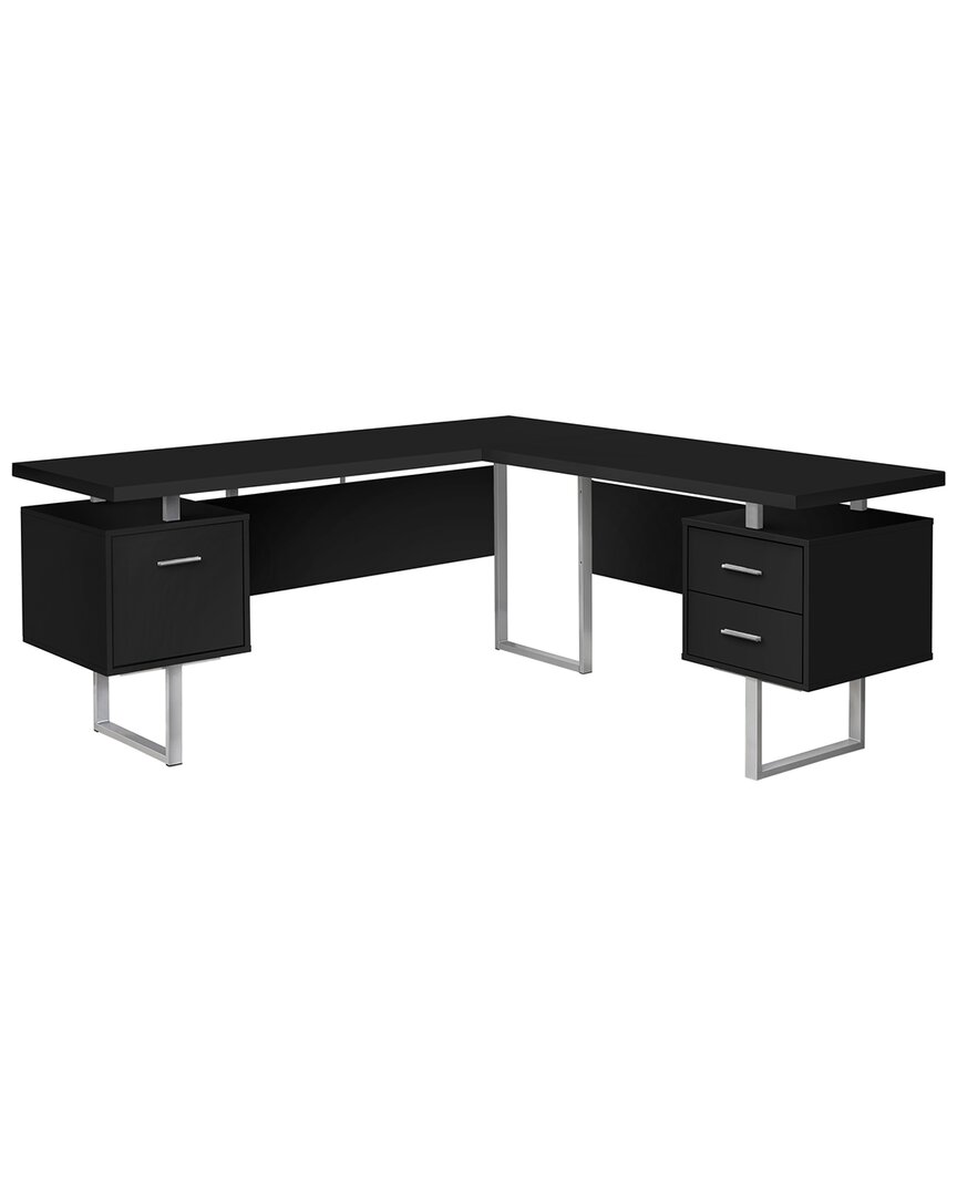 Monarch Specialties L-shaped Computer Desk In Black