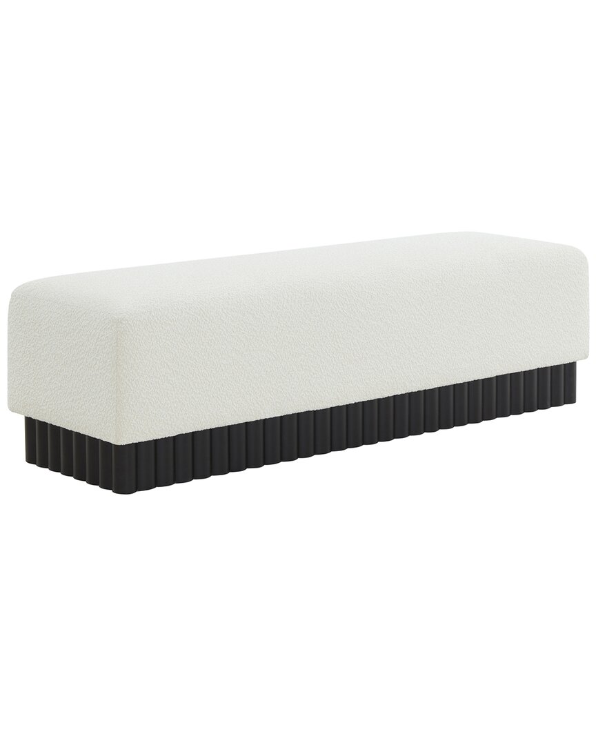 Safavieh Couture Tylie Boucle & Wood Bench