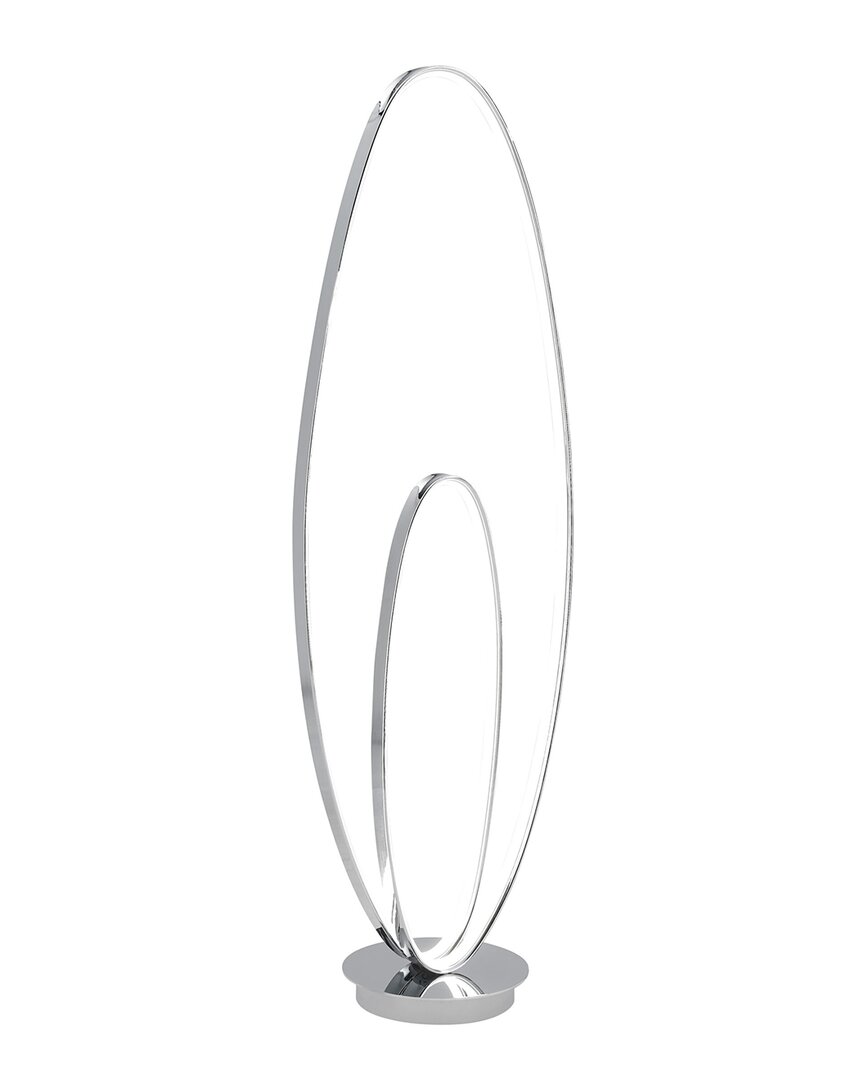 Finesse Decor Milan Chrome Led 65in Floor Lamp In Silver