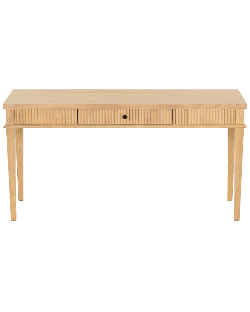 Safavieh Couture Shelbie 1-drawer Reeded Desk In Brown