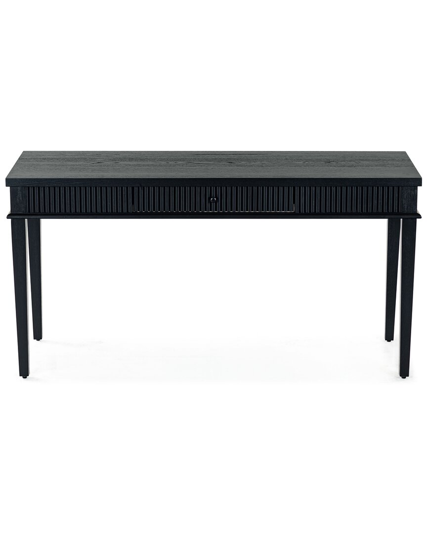 Safavieh Couture Shelbie 1-drawer Reeded Desk In Black
