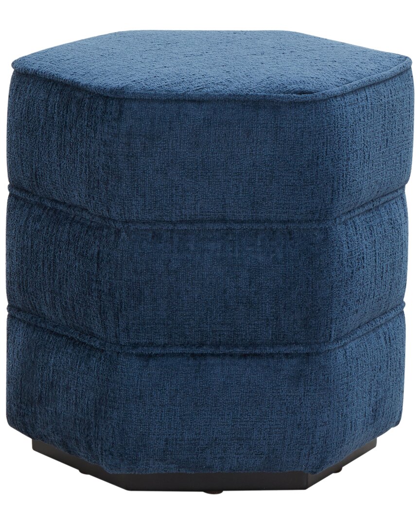 Safavieh Couture Rosaria Chenille Hexagon Ottoman