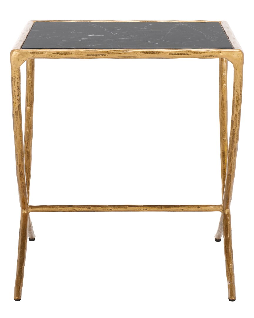 Safavieh Couture Debbie Square Metal Accent Table In Gray