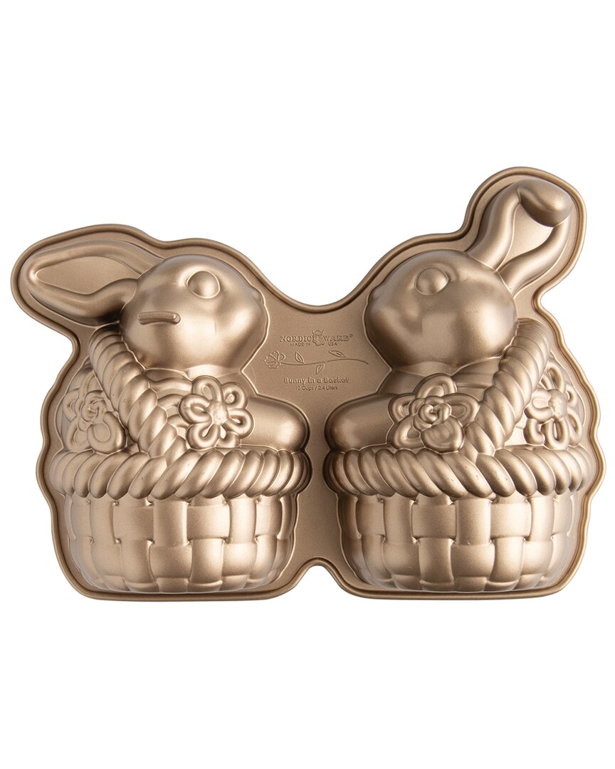 Nordic Ware Toffee Bunny In A Basket 3d Cake Pan