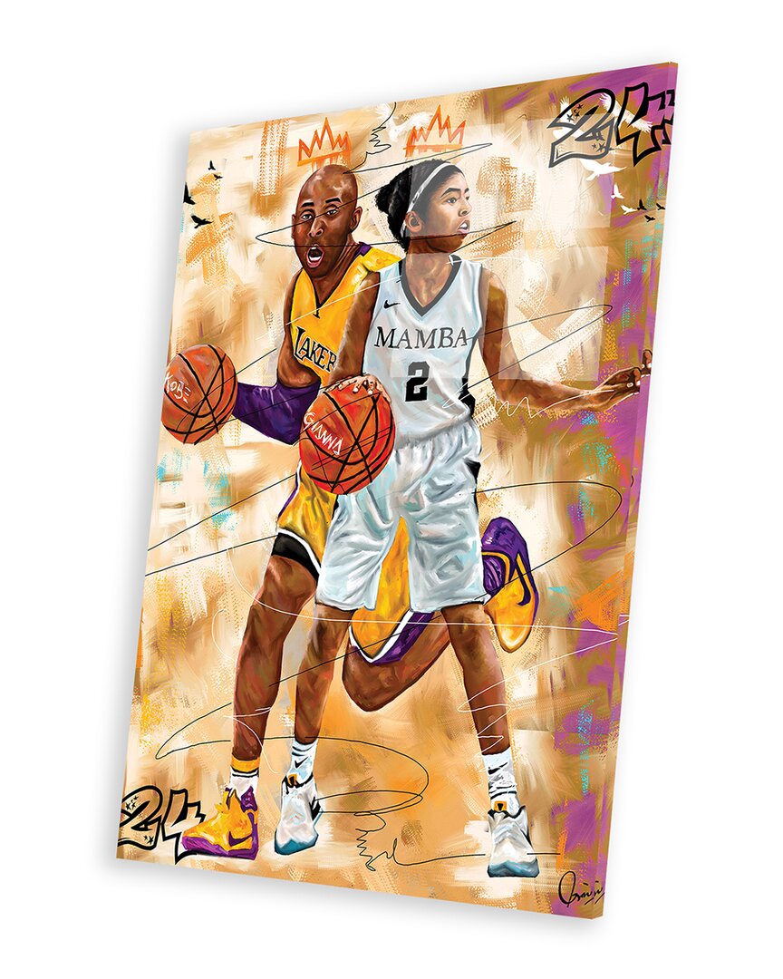 Icanvas Kobe X Gigi Print On Acrylic Glass By Crixtover Edwin Wall Art