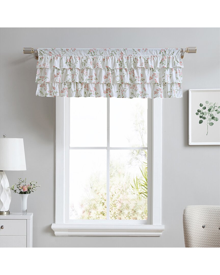 Laura Ashley Fawna Cotton Window Valance In Red