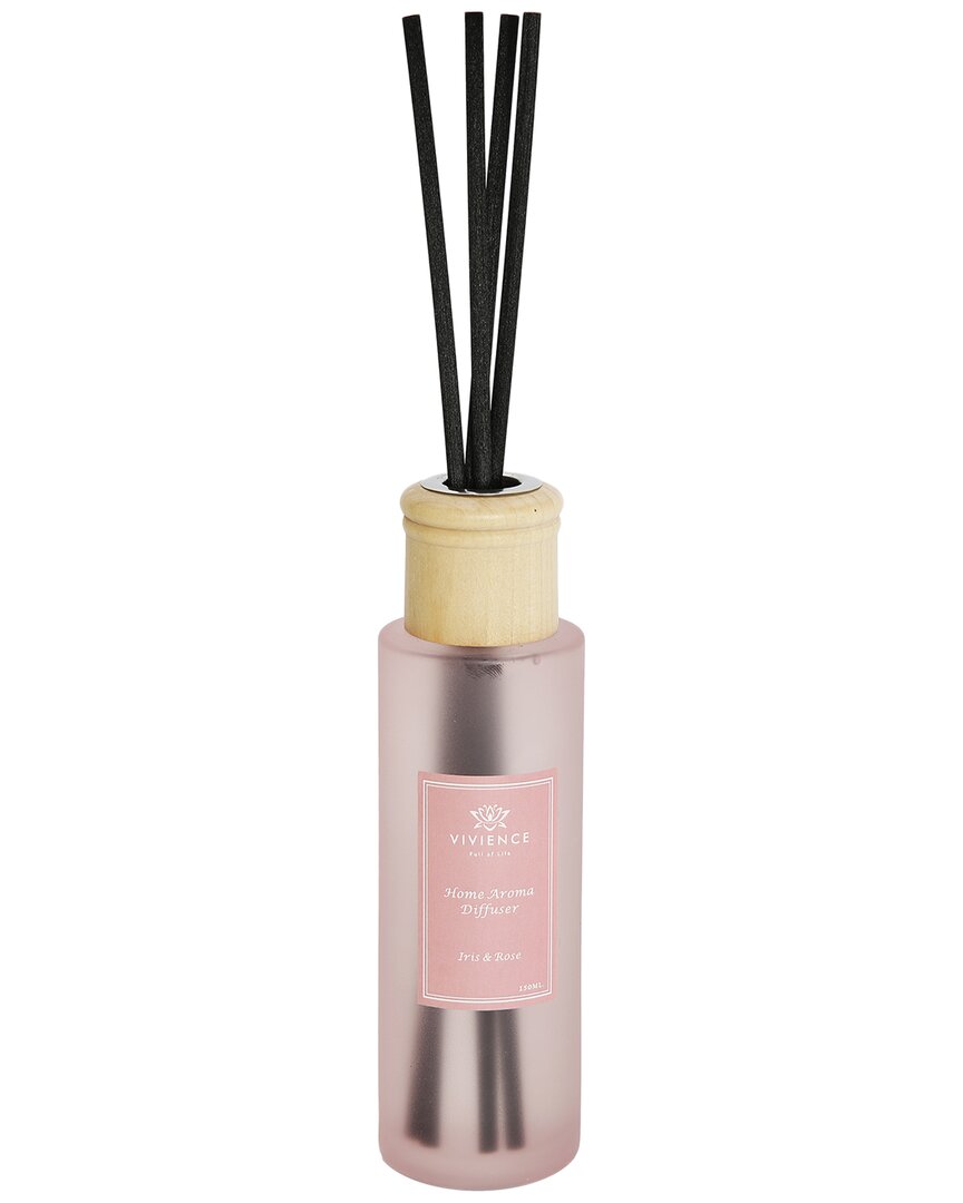 Vivience Round Pink Bottle Diffuser - In Lily Of The Valleyin Scent