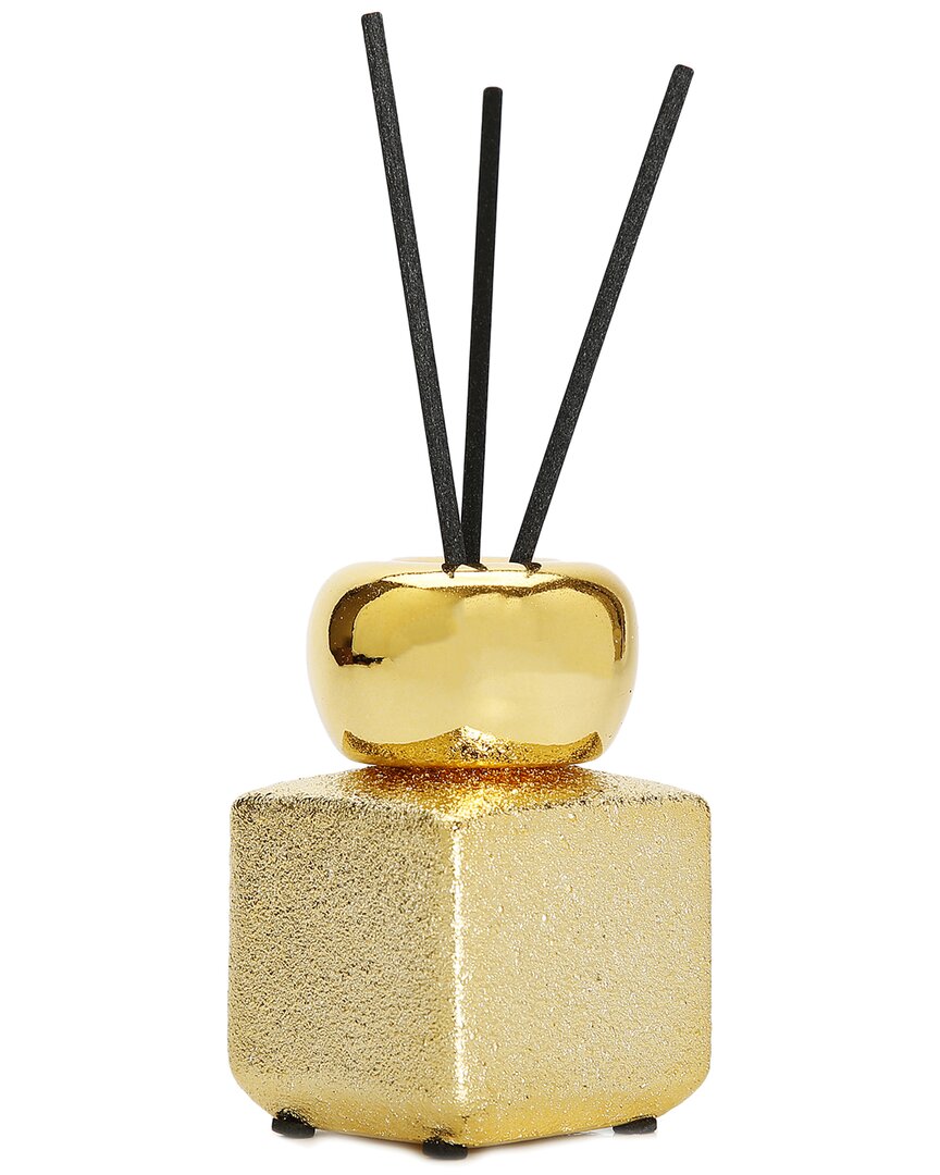 Vivience Square Matte Gold Reed Diffuser