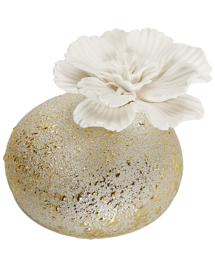 Vivience Diffuser & Dimensional White Flower: English Pear & Freesia In Gold