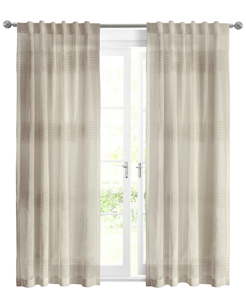 Shop Habitat Lindsey Back Tab Curtain Panel In Linen