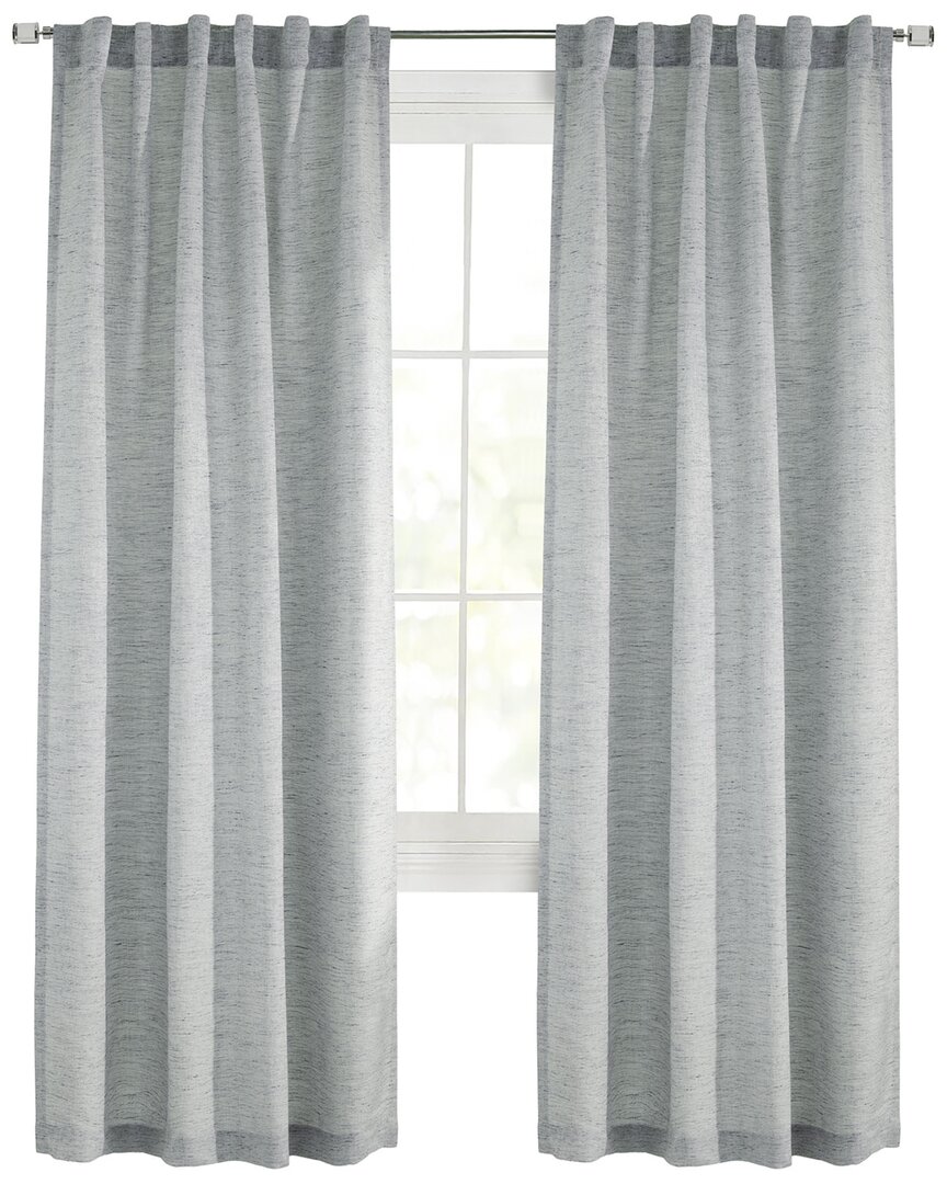 Legacy Gladstone Dual Header Curtain Panel In Blue