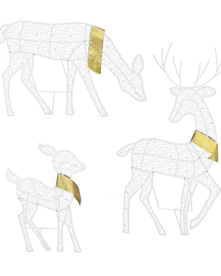 Fresh Fab Finds 3 Sets Of Reindeer Family Lighted 2d Christmas Deer Decoration