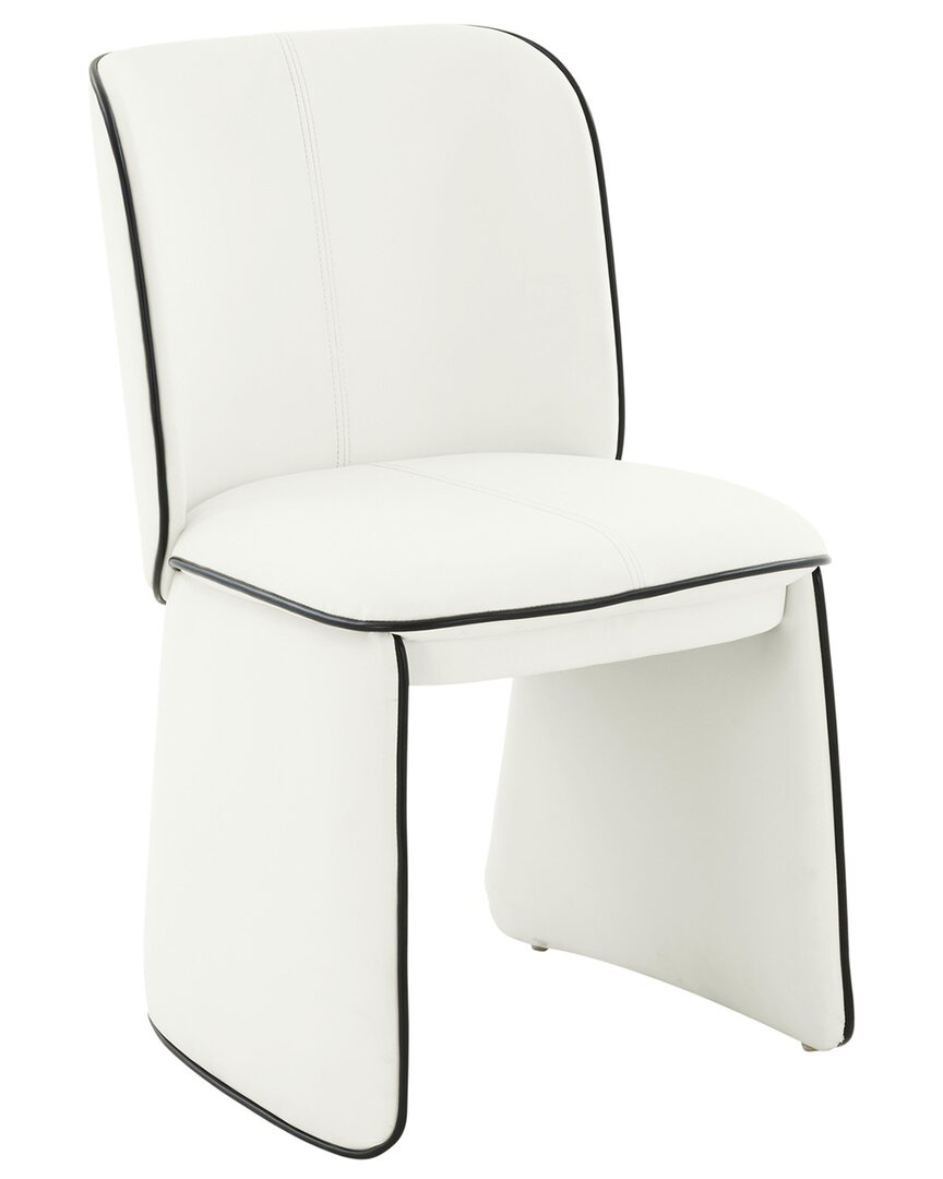 Tov Kinsley Vegan Leather Dining Chair In Cream