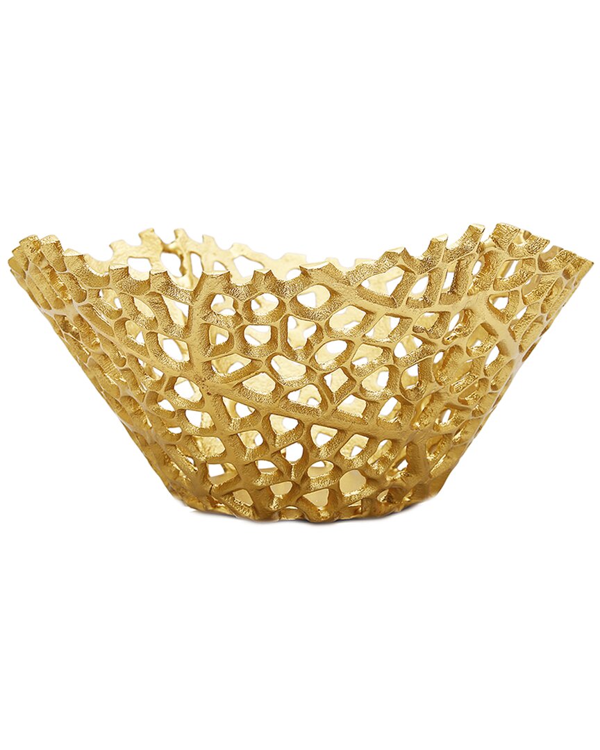 Alice Pazkus Gold Snack Bowl Lattice Design