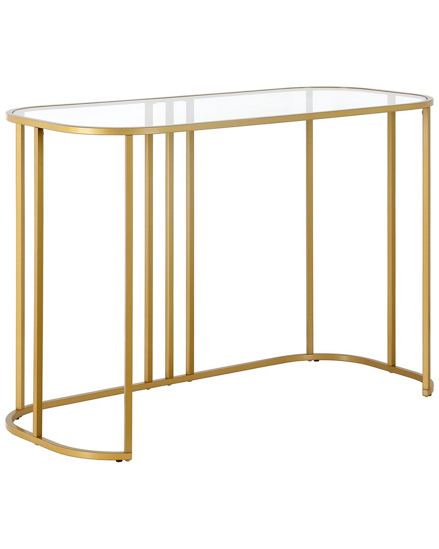 Abraham + Ivy Beatrice Brass Finish Writing Desk In Gold