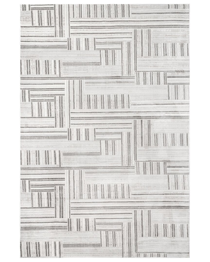 Shop Nuloom Violet Modern Abstract Linework Area Rug In Gray