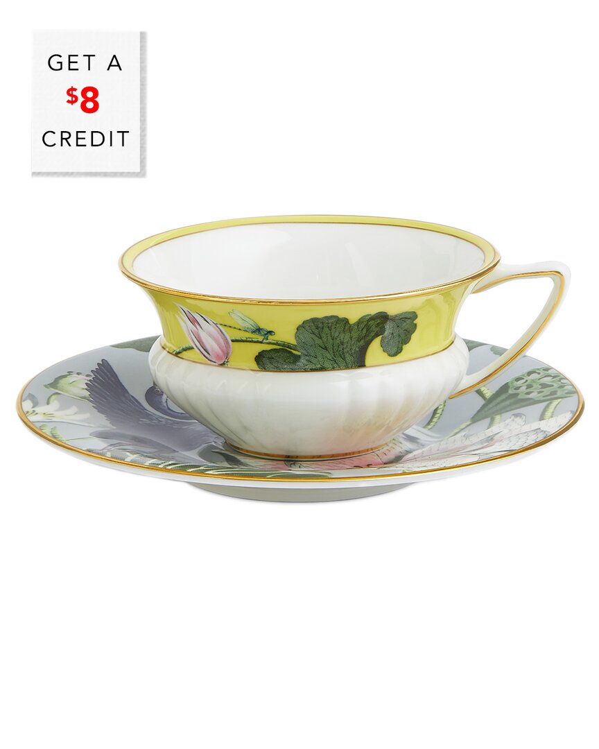 Shop Wedgwood Wonderlust Waterlily Teacup And Saucer With $8 Credit